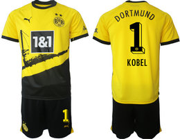 Dortmund 2023-24 #1 KOBEL Home Soccer Club Jersey