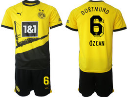 Dortmund 2023-24 #6 OZCAN Home Soccer Club Jersey