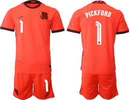 England #1 PICKFORD Away 2022 World Cup National Soccer Jersey
