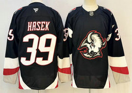 Fanatics Buffalo Sabres #39 Dominik Hasek Black Third Authentic Stitched NHL jersey