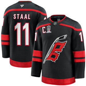 Fanatics Carolina Hurricanes #11 Jordan Staal Black 2026 Stanley Cup Champions Stitched Hockey Jersey