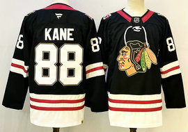 Fanatics Chicago Blackhawks #88 Patrick Kane Black 100th Authentic Stitched NHL jersey