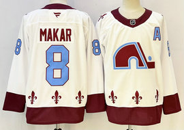 Fanatics Colorado Avalanche #8 Cale Makar White Throwback NHL jersey