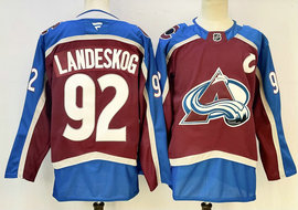 Fanatics Colorado Avalanche #92 Gabriel Landeskog Red Authentic Stitched NHL Jersey