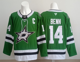Fanatics Dallas Stars #14 Jamie Benn Green Authentic Stitched NHL jersey