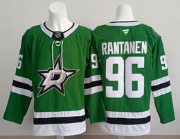 Fanatics Dallas Stars #96 Mikko Rantanen Green Authentic Stitched NHL jersey