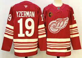 Fanatics Detroit Red Wings #19 Steve Yzerman Red 2025 Authentic Stitched NHL Jersey