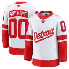 Fanatics Detroit Red Wings Custom White Authentic Stitched NHL Jersey