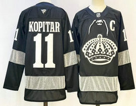 Fanatics Los Angeles Kings #11 Anze Kopitar Black Third Authentic Stitched NHL jersey