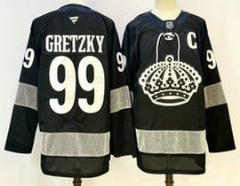 Fanatics Los Angeles Kings #99 Wayne Gretzky Black Third Authentic Stitched NHL jersey