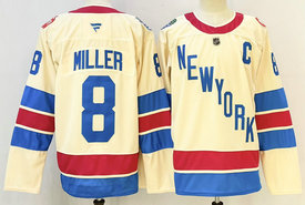 Fanatics New York Rangers #8 JT Miller Gream classic Stitched Jersey