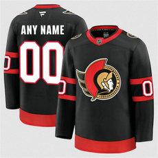 Fanatics Ottawa Senators Custom Black Authentic Stitched NHL Jersey