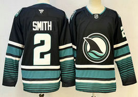Fanatics San Jose Sharks #2 Will Smith Black Authentic Stitched NHL jersey