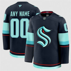Fanatics Seattle Kraken Custom Blue Authentic Stitched NHL Jersey