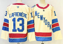 Fanatics St. Louis Blues #13 Alexis Lafreniere Cream 2025 Winter Classic NHL Jersey