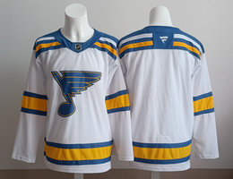 Fanatics St. Louis Blues Blank White Authentic Stitched NHL Jersey