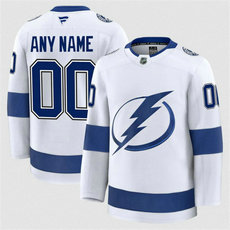 Fanatics Tampa Bay Lightning Custom White Authentic Stitched NHL Jersey