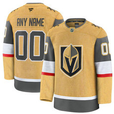 Fanatics Vegas Golden Knights Custom Gold Authentic Stitched NHL Jersey