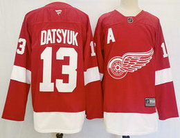 Fanatics Detroit Red Wings #13 Pavel Datsyuk Red Authentic Stitched NHL Jersey