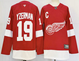 Fanatics Detroit Red Wings #19 Steve Yzerman Red Authentic Stitched NHL Jersey