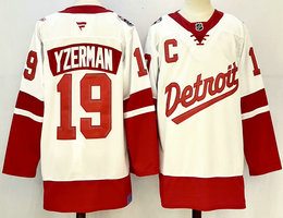 Fanatics Detroit Red Wings #19 Steve Yzerman White 2024-2025 Stadium Series Jersey