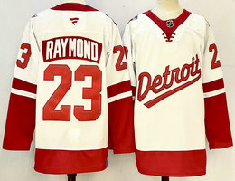 Fanatics Detroit Red Wings #23 Lucas Raymond White 2024-2025 Stadium Series Jersey