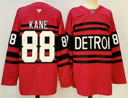 Fanatics Detroit Red Wings #88 Patrick Kane Red Reverse Retro Authentic Stitched NHL jersey