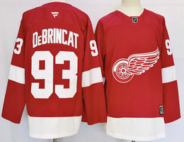 Fanatics Detroit Red Wings #93 Alex DeBrincat Red Authentic Stitched NHL jersey