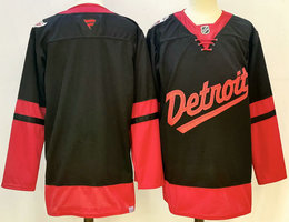 Fanatics Detroit Red Wings Blank Black 2024-2025 Stadium Series Jersey