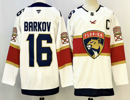Fever Florida Panthers #16 Aleksander Barkov White Authentic Stitched NHL jersey