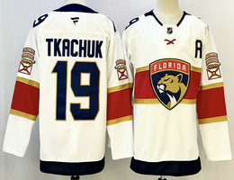 Fever Florida Panthers #19 Matthew Tkachuk White Authentic Stitched NHL jersey
