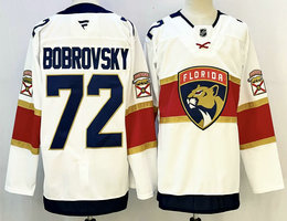 Fever Florida Panthers #72 Sergei Bobrovsky White Authentic Stitched NHL jersey