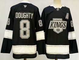 Fanatics Los Angeles Kings #8 Drew Doughty Black Kings Authentic Stitched NHL jersey