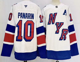 Fever New York Rangers #10 Artemi Panarin White 2024-2025 Stadium Series Stitched Jersey