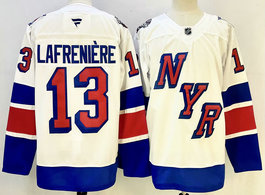 Fanatics New York Rangers #13 Alexis Lafreniere White 2024-2025 Stadium Series Stitched Jersey