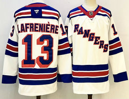 Fanatics New York Rangers #13 Alexis Lafreniere White Stitched Jersey