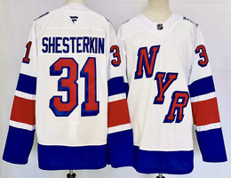 Fanatics New York Rangers #31 Igor Shesterkin White 2024-2025 Stadium Series Stitched Jersey