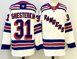 Fever New York Rangers #31 Igor Shesterkin White Rangers Stitched Jersey