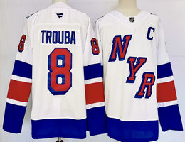 Fanatics New York Rangers #8 Jacob Trouba White 2024-2025 Stadium Series Stitched Jersey