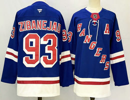 Fanatics New York Rangers #93 Mika Zibanejad Blue NHL Jersey
