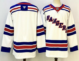 Fanatics New York Rangers Blank White Stitched Jersey