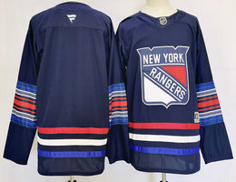 Fanatics New York Rangers Bllank 2024 Dark Blue Authentic Stitched NHL Jersey