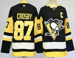 Fanatics Pittsburgh Penguins #87 Sidney Crosby Black Authentic Stitched NHL jersey