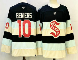 Fanatics Seattle Kraken #10 Matthew Beniers Winter Classic NHL Jersey Stitched Jersey