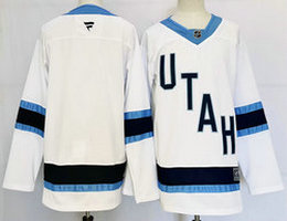 Fever Utah Blank White Authentic Stitched NHL Jersey