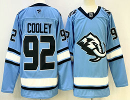 Fever Utah Mammoth #92 Logan Cooley Light Blue Stitched Jersey