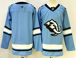 Fanatics Utah Mammoth Blank Light Blue Stitched Jersey