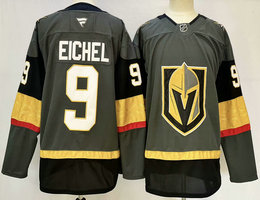 Fanatics Vegas Golden Knights #9 Jack Eichel Gray Authentic Stitched NHL jersey