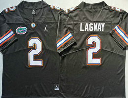 Florida Gators #2 DJ Lagway Black Authentic stitched Football jersey