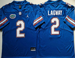 Florida Gators #2 DJ Lagway Royal Authentic stitched Football jersey